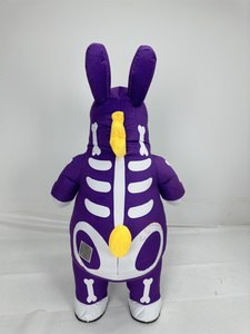 Costume de mascotte de cheval Baldi Poppy, sorcière mystérieuse, violet foncé, 2 m de haut, pour adultes, Halloween, Carnaval - Product Image 4
