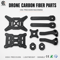 Lames d'hélice en fibre de carbone usinées CNC sur mesure par le fabricant, haute vitesse, efficaces pour quadricoptère FPV Pro RC/OEM/ODM