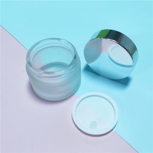 Tarros de Vidrio Esmerilado Personalizados en Color Amarillo, Rosa, Azul, Verde y Rojo para Cosméticos, de 30G, 50G, 1oz y 2oz, con Tapas - Product Image 5