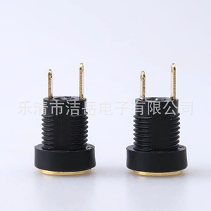 Prise d'alimentation ronde plaquée or DC-022B 5.5x2.1 12V sans mise à la terre IP44 pour utilisation audio-vidéo - Product Image 4