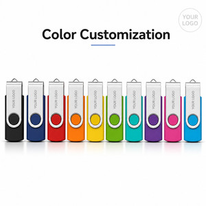 Custom Logo Swivel USB Flash Drive 360 Degree Rotating <b>Memory</b> <b>Stick</b> for Business Promotional Gift Bulk Pen Drive 64GB 32GB - Product Image 3