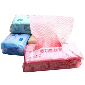 Disposable Kitchen Cloths Lazy rags kitchen Paper Thickened Dry Printed Dishcloth Towels