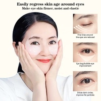 Patchs Hydrogel Coréens Anti-Âge à l'Acide Hyaluronique et au Collagène de Rose, 30 Paires, Anti-Cernes et Raffermissants, en Pot, Vente en Gros