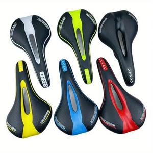 Thickened Silicone <b>Bicycle</b> Seat with Ergonomic Cut-Out Design for Shock-Absorbing Comfort - Product Image 2