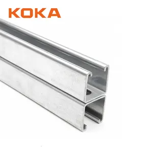 Hot selling Good Price supplier 41x41 41x21 3mm thickness 1 5/8" x 1 5/8" c type unit strut c channel for solar mounting