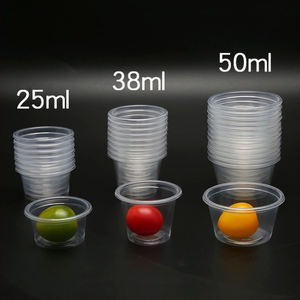 Matériau en forme de U pour <span class=keywords><strong>avant</strong></span>-goût en plastique jetable Mini tasse transparente forte de 20ml - Product Image 4