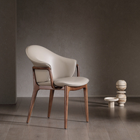 Chaise de salle à manger en bois massif nordique JP, style minimaliste italien, dossier en bois de frêne, chaise de loisirs et de coiffeuse, style moderne simple et design