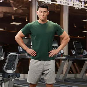 Bán Buôn 100% Cotton 210GSM Trống In Kỹ Thuật Số Fitnesss Phòng Tập Thể Dục Mặc Thoáng Khí Đồng Bằng Nam Nhanh Khô T-Shirts