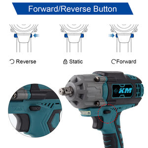 KM Cheap Price 600N Battery Power Wrench Clé à chocs électrique sans fil rechargeable 21V - Product Image 3