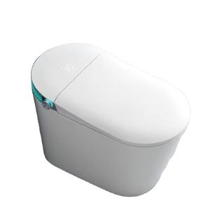 110/220V toilette intelligente électronique 700 mm longueur élargir la taille couverture ouverte automatique lavage à l'eau chaude toilette intelligente - Product Image 1