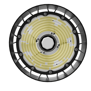 180lm/w 200W UL-zertifiziertes, leistungs schaltbares, dimm bares UFO-LED-Hoch regal lampen licht Factory Warehouse Industrial Lighting - Product Image 5