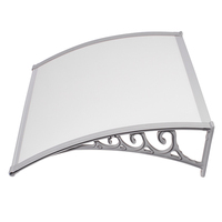 Matériau en Polycarbonate résistant au vent, abri contre la pluie, pare-soleil de terrasse, réduit le bruit de l'auvent de pluie