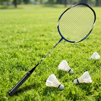 Raquette de badminton légère en fibre de carbone haute tension, haute qualité, amateur, junior, raquette monobloc