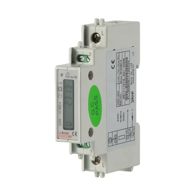 Acrel ADL10-E energy meter single phase digital smart mini power meter modbus tcp 1P RS485 energy meter