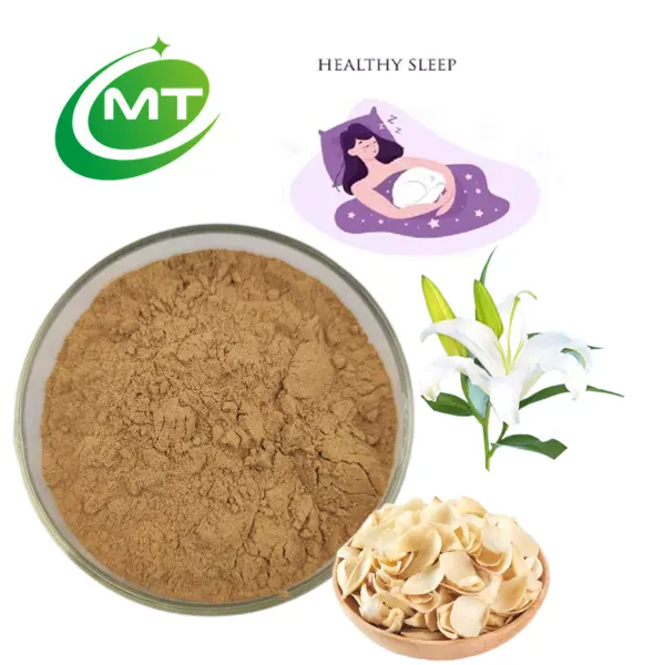 Chất lượng tốt nhất 100% tự nhiên baihe Lily(Lilium) bóng chiết xuất/Lilium candidum chiết xuất bột với mẫu miễn phí