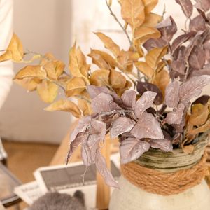 Feuilles de rose séchées Ins Kazami Haru, fleur artificielle beige, bouquet de mariage, décoration murale pour la maison - Product Image 2