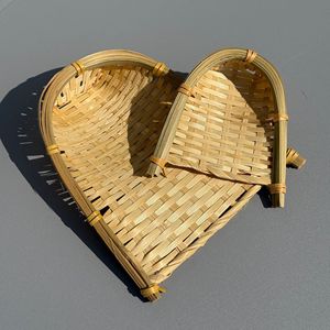 Bamboo Woven Dustpan <b>Mini</b> Sieve Natural Plant Material Small <b>Hand</b> Woven For Cleaning And Decoration - Product Image 2