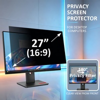Protection d'écran anti-UV amovible, anti-espionnage, directement de l'usine, pour moniteur d'ordinateur de bureau LENOVO 27 pouces 16:9, filtre de confidentialité