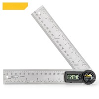 Règle d'angle numérique en acier inoxydable, rapporteur, instrument de mesure, 200 mm, DL305200, 0,24 kg, Chine