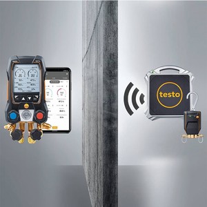 Báscula de refrigerante Testo 560i con válvula solenoide y cargador automático para sistemas HVAC - Product Image 1
