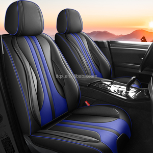 Fundas de Asiento de Cuero Universales para 5 Plazas, Compatibles con <span class=keywords><strong>Kia</strong></span> <span class=keywords><strong>Rio</strong></span>, Forte, Sportage, Seltos, Duraderas, Resistentes a los Arañazos, Tacto Confortable, Aspecto Clásico - Product Image 1