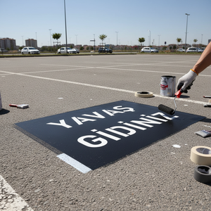 Gabarit de peinture composite 100x100cm pour équipement de stationnement - Product Image 3