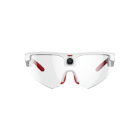 Lunettes de sport intelligentes avec traducteur portable IA, enregistrement vidéo et audio en temps réel avec crochets d'oreille en silicone antidérapants