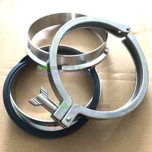 Fabrika fiyat paslanmaz çelik 304 SS sıhhi <span class=keywords><strong>5</strong></span> "6" üçlü kelepçe geçme burç TC yonca halka boru bağlantı parçaları - Product Image 2