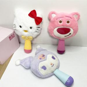 <span class=keywords><strong>Miroir</strong></span> de maquillage portable en peluche de dessin animé, finition argentée simple face, pour enfants, design mignon, <span class=keywords><strong>miroir</strong></span> Kulomi, utilisation sur <span class=keywords><strong>le</strong></span> bureau - Product Image 2