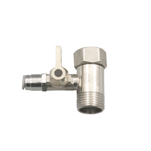 Vanne à bille en acier inoxydable, connecteur pour purificateur d'eau, vanne à trois voies filetée de 1/2 pouce pour système de filtration - Product Image 1