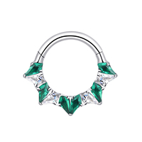 Éternel Métal Romantique Titane Implant CZ Coeur Forme Hélice Cartilage Piercing Bijoux Avant Griffe Réglage Mariages Fiançailles