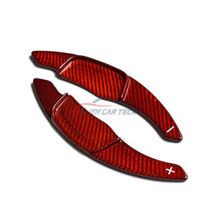 Intérieur de voiture pour Volks-wagen <span class=keywords><strong>Golf</strong></span> <span class=keywords><strong>7</strong></span> S-cirocco Sagitar GLI Lamando GTS Polo <span class=keywords><strong>GTI</strong></span> Autocollant de palette de changement de volant en fibre de carbone - Product Image 2