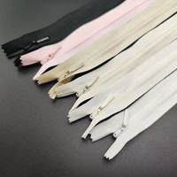 Pour la longueur personnalisée multicolore Invisible tête de diamant à extrémité ouverte en alliage de Zinc matériau en Nylon écologique sacs vêtements chaussures robes