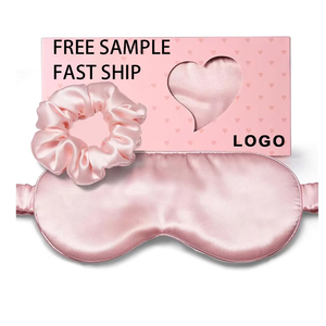 맞춤형 로고 멀버리 실크 안대 프리미엄 섬유 완전 차광 수면 안대 가정용 실크 안대 수면 세트 - Product Image 1