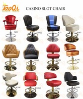 Chaise de jeu de casino moderne K333 avec pivotement à 360 degrés, structure en acier durable, tabouret de bar pour tables de poker et sièges de casino