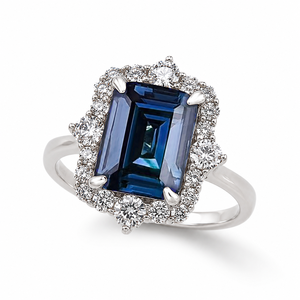 Anello Blue Cut per Uomo e Donna, Design Geometrico, Accessorio da Dito per Uso Quotidiano - Product Image 1