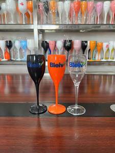 Copas de Vino de Plástico Acrílico de Alta Calidad, Irrompibles, de Grado Alimenticio, Copas de Vino de Colores para Fiestas, Copa de Champán - Product Image 4