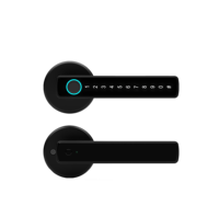 Serrure de porte électronique Wintek avec clavier tactile et fonction intelligente-Lecteur d'empreintes digitales