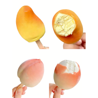 Aziatische voeding citroen lychee perzik druif mango appel fruit ijs 3D 75g*12 stuks Chinese exotische chocolade ijslolly diepvriesopslag