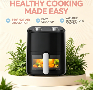 <span class=keywords><strong>Freidora</strong></span> de Aire <span class=keywords><strong>Cecotec</strong></span> sin Aceite de Acero Inoxidable 6.5L Window 6500 1700W PerfectCook Tech 12 Programas Pantalla Táctil Temperatura 80-200C - Product Image 6