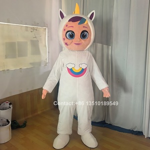 Funtoys Custom Baby piange per bambini lacrime magiche <span class=keywords><strong>Costume</strong></span> Mascotte unicorno coccinella tuta fantasia Cosplay carnevale Mascotte cartone animato per adulto - Product Image 4