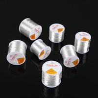 Fil élastique en cristal ultra-résistant de 0,4 mm à 1 mm, 100 m/rouleau, pour la fabrication de bijoux, bracelets et la création de colliers de perles