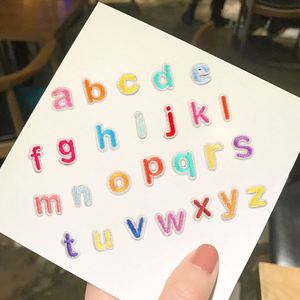 Stock Cute 14mm Small Size Colorful Lowercase Letter Patch for Kids Clothing Bags - Product Image 1