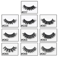 Faux cils de luxe en fourrure de vison 3D, multi-couches, effet naturel, longs, volumineux, style dramatique et ébouriffé, en bande