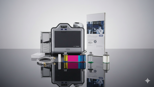 HID FARGO HDP5000e Retransfer ID Card Printer High Resolution Secure PVC Card Printing Machine For Office Bank Use - Product Image 2