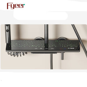 Fyeer Ensemble de <span class=keywords><strong>douche</strong></span> numérique gris avec <span class=keywords><strong>ciel</strong></span> étoilé - Product Image 3