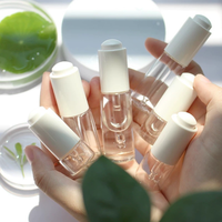 En stock – Flacon compte-gouttes cosmétique transparent de 10 ml avec pipette à pression, rechargeable pour sérum, essence, liquide, échantillon d'huile essentielle