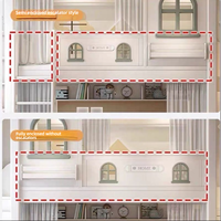 Lit superposé pour enfants avec escalier de rangement et toboggan pour chambre à coucher, lit gigogne blanc avec tiroirs, étagère façade maison, mobilier enfant