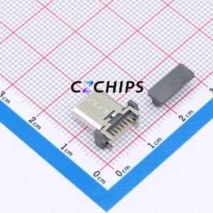 HX-TYPE-C 16P 180 LC-B H10.5 USB Connector Through hole Component (THT) Connector Type-C Female Through Hole 16P - Product Image 2