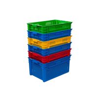 Caisse en plastique empilable de haute qualité pour le transport et la manutention des aliments, caisses en plastique emboîtables et empilables